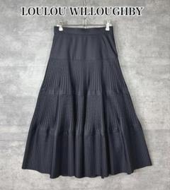 専用　新品　LOULOUWILLOUGHBY ポリエステルプリーツスカート LOULOU WILLOUGHBY スカート 「LOULOU WILLOUGHBY」キリカエ