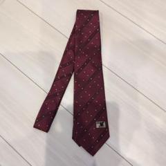 JFAエンブレム付きワインレッドネクタイ