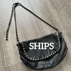 大人気！　シップス ships ショルダーバック　レディース　黒