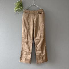 サンライズコスモス［M］美品✨日本製　光沢ツヤ感　センタープレスワイドスラックス