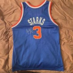 NBA NY Knicks John starks サイン入り？ユニフォーム