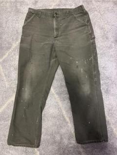 希少Carhartt ダブルニー 36×32 ブラウン ゴールデンサイズ Carhartt カーハート メンズ ダブルニー ダック ペインター