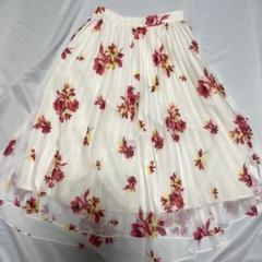 春夏コーデぴったり♪花柄プリーツスカート MERCURYDUOマーキュリーデュオ