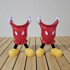 2個セット ミッキーマウス メイク道具／小物入れ／ペン立て／フラワーチューブ