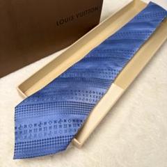 【未使用級】現行！ルイヴィトン　クラヴァット　ネクタイ　モノグラム　デニム LOUIS VUITTON - LOUIS VUITTON ネクタイ クラヴァット