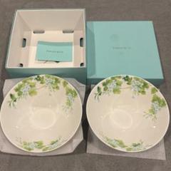 新品 ティファニー リーフ ボウルセット ペア サラダボール