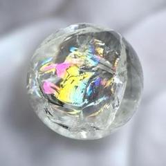 虹入り水晶 アイリスクォーツ スフィア 天然石 癒し 浄化 丸玉 原石 虹2.