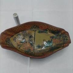 九谷焼　古九谷　庄三　色絵　絵皿　菱皿　小皿　角皿　5客セット　骨董　希少　④ 九谷焼 古九谷 庄三 色絵 絵皿 菱皿 角皿 5客セット 骨董 希少