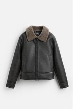 ZARA ダブルフェイスジャケット フェイクムートン メンズ L ZARA ダブルフェイスジャケット フェイクムートン メンズ XL