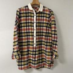Golden Bear チェック柄長袖ネルシャツ チュニック