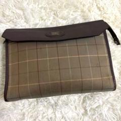 【良品】バーバリーズ チェック クラッチバッグ セカンドバッグ
