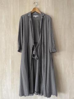 ユニクロ&イネス　レーヨンチェックワンピース