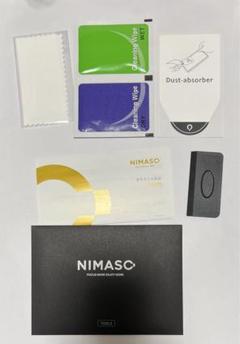 NIMASO ガイド枠付きガラスフィルム iPad 指紋防止保護フイルム