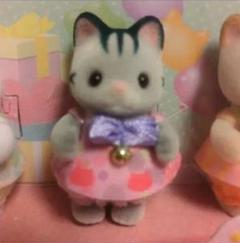 シルバニアファミリー　あつまれ赤ちゃんセット　グレイッシュネコ
