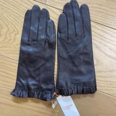 Chloé 黒 レザー 手袋〈最終お値下げ〉 m18281963725_1.jpg?1728883429