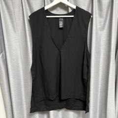 mizuiro ind ブラック ディープVネック ベスト