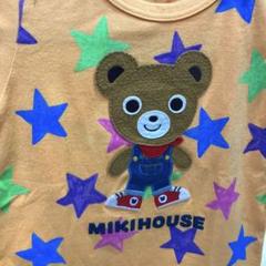 MIKIHOUSE クマのTシャツ オレンジ　80cm