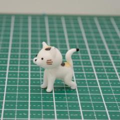 【1272】三毛猫のガラス細工