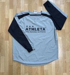 ATHLETA 長袖ピステ グレー/ブラック メンズ Mサイズ