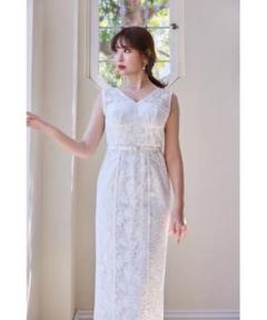 herlipto Waltz Floral Lace Belted Dress