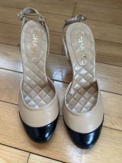 目立った傷汚れなし】CHANELパンプス（36½—）