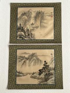 No4038 巻子装　作者不詳　中国画　雲山飛瀑図巻　山水画　中国美術　送料無料 No4038 巻子装 作者不詳 中国画 雲山飛瀑図巻 山水画 中国美術