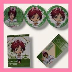 非売品‼️ 2個セット　テニプリ　よこはまコスモワールド ホログラム缶バッジ 幸村 新テニスの王子様 応援ホログラム缶バッジ 青春学園中等部
