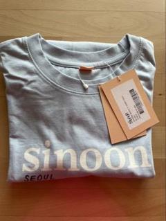 ☆韓国の人気☆【sinoon】☆sinoon ROUND SHIRRING T-SHIR.T☆ Sinoon】新作☆韓国人気☆Signature Logo T-Shirts☆ 9 COLORS