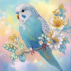 インコ　絵画 1bf6fab6456c02c55c6efc5974a4d8
