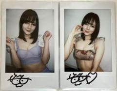 涼森れむ 2点セット　直筆サイン入りチェキ　チェキ　コスプレ　うさぎ　ピンク　赤 涼森れむ 直筆サイン入りチェキ チェキフレームセット 涼森玲夢
