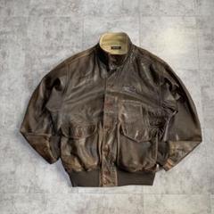 レア 90s 牛革 本革 ロゴ ノーティカ レザージャケット　美品 90's NAUTICA Leather Blouson 90年代 ノーティカ レザー