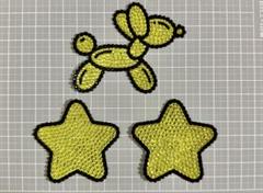 «即購入可◎» うちわデコ デコうちわ デコパーツ デコ 黄色