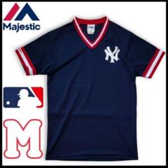 マジェスティック majestic ニューヨークヤンキース ロゴ リブ Tシャツ