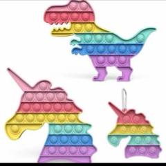 ❤️SVNVIOZ❤️プッシュポップ 3セット 恐竜ユニコーン スクイーズ