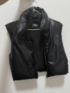 金魚草⭐️ページ♪ザラ★ブラックフェイクレザーロングベスト 2025年最新】zara ベスト レザーの人気アイテム - メルカリ
