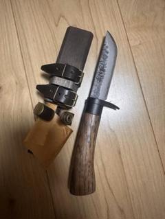 兼常作 剣鉈 (山鉈 狩猟刀) 鉈 墨流し ダマスカス アウトドア D72D 晶之作 剣鉈 (山鉈 狩猟刀) 墨流し ダマスカス アウトドア D126