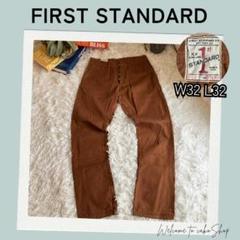 美品》希少 US製 ファーストスタンダード コットンダック ワークパンツ W32