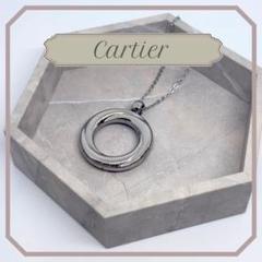 Cartier　Necklace　top　カルティエネックレストップ　シルバー カルティエ Cartier ロゴ ネックレストップ ネックレス シルバー