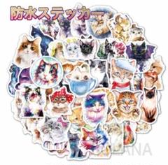 115 猫 シール ステッカー 雑貨 デコ 50枚セット