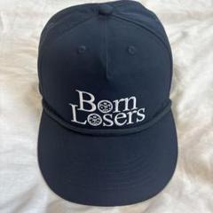 山田蓮　Born Losers 刺繍ロゴ キャップ ホワイト　古着　cap 2025年最新】BORN losers capの人気アイテム - メルカリ