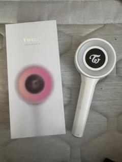 【新品未使用】TWICE ∞ペンライト ホワイト・ピンク TWICE OFFICIAL LIGHT STICK 