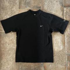 【美品】NIKE GOLF ナイキゴルフ モックネック半袖シャツ ロゴ サイズM