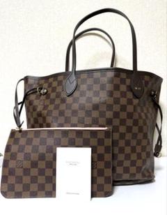 【未使用品】Louis Vuitton ネヴァーフルMM ダミエ ポーチ付き