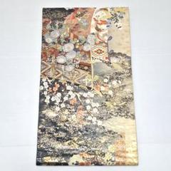 正絹　アコヤ貝　袋帯　金箔　琵琶図 正絹 アコヤ貝 袋帯 金箔 琵琶図 - メルカリ