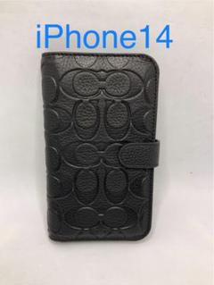 未使用品】本革製Coach - iPhone 14 - シグネイチャー柄