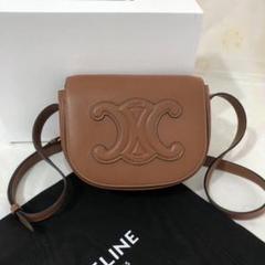 セリーヌ トリオンフ FOLCO CUIR スムースカーフスキン 黒 CELINE セリーヌ フォルコ キュイル トリオンフ ショルダー