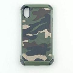 iPhoneX XS カモフラージュ 衝撃吸収 耐衝撃 ミリタリー PUレザー