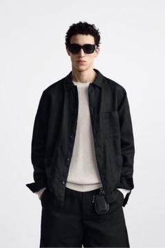 ZARA origins スエード　レザージャケット　黒　L ZARA origins スエード レザージャケット 黒 L