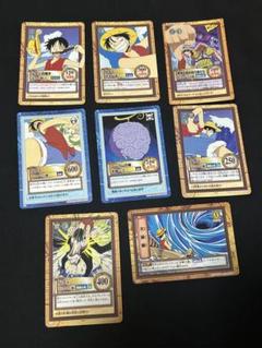 【希少】ワンピース カードダス ルフィ＆ゴムゴムの実 8枚セット