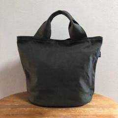 帆布バケットトートバッグ(カーキ)